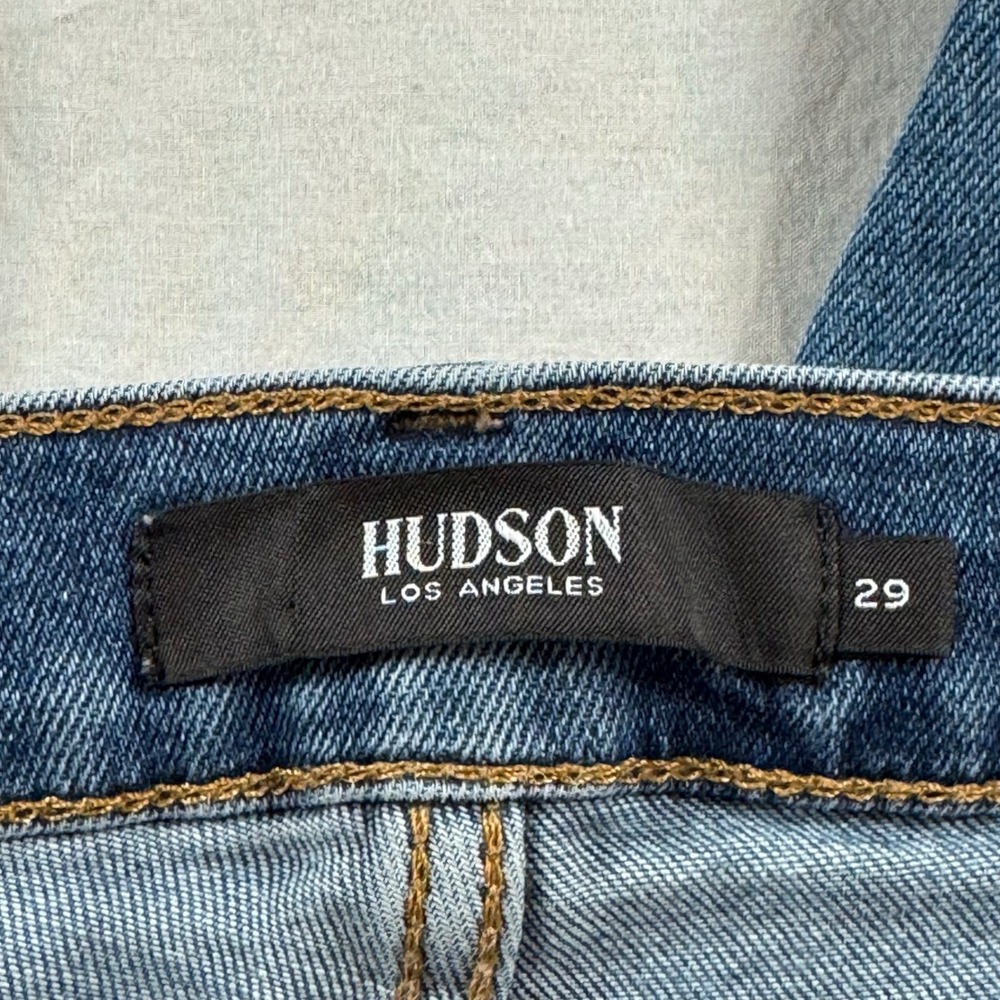 Hudson Women's Size 29 Blue Krista Super Skinny Raw Hem Jeans - Picture 7 of 14